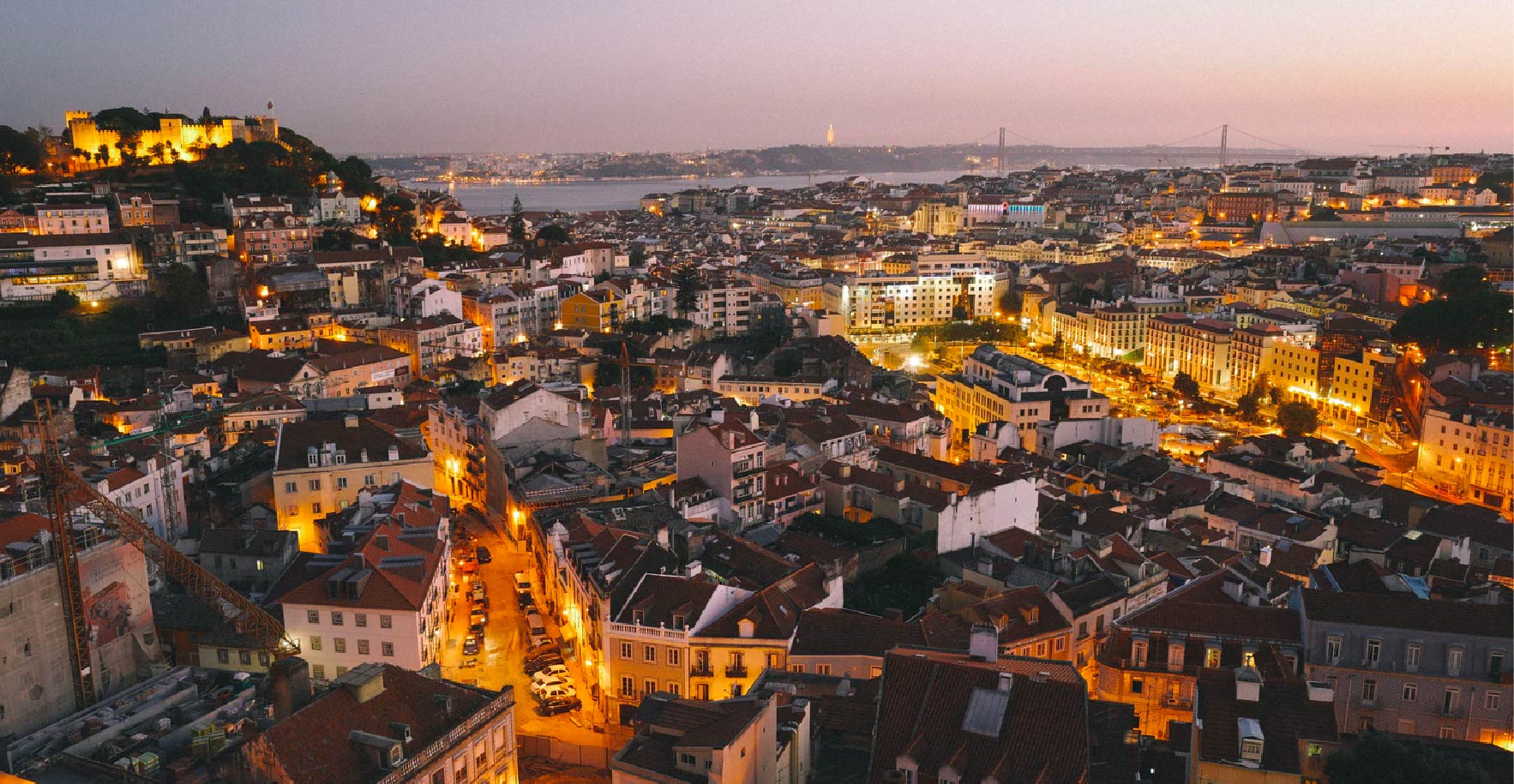 Vista de Lisboa à noite
